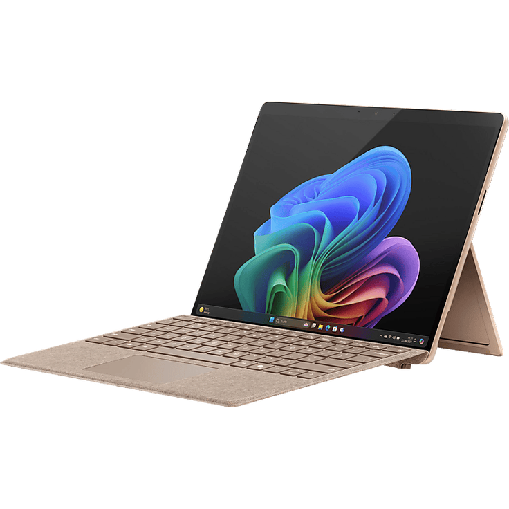 Microsoft Surface Pro Copilot+ PC, 13" Touch, Snapdragon X Plus, 16GB RAM, 512GB SSD, Sand – Bild 1