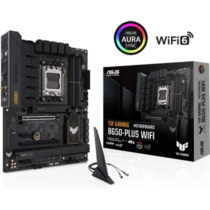 ASUS TUF GAMING B650-PLUS WIFI, AM5 ATX-Mainboard mit 14 Power Stages, DDR5-SDRAM, PCIe 5.0 M.2 Unterstützung, WiFi 6 und 2,5 Gb Ethernet – Bild 7