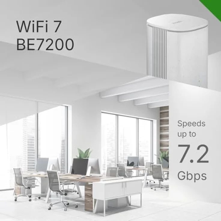 Zyxel BE7200 5G-Indoor-Router, WiFi 7, SIM-Kartensteckplatz, Dual-Band für bis zu 64 Geräte, Dual-WAN-Failover, Gigabit-LAN-Ports, Nebula Cloud Management – Bild 4