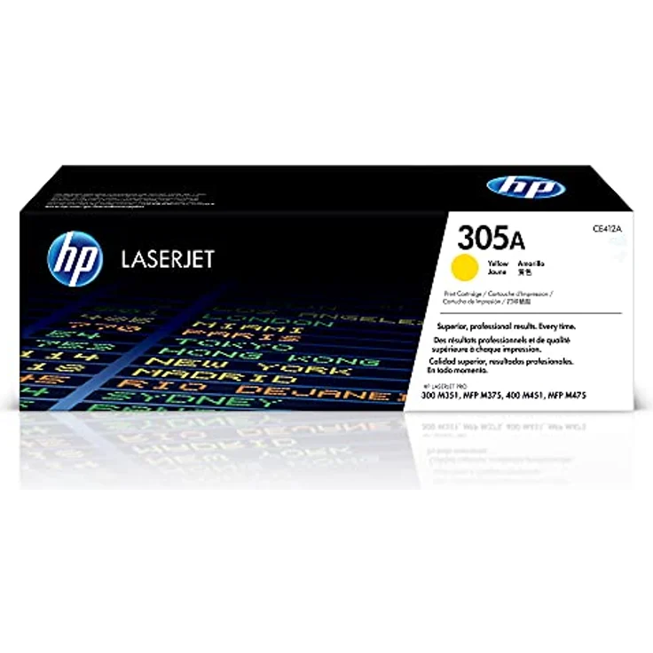 HP 305A (CE412A) Gelb Original Toner für HP Laserjet Pro M351, M375nw, M451, M475 – Bild 2