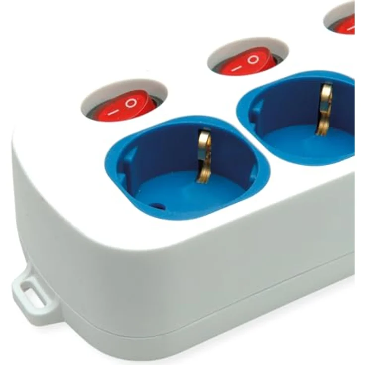 ROLINE 3-fach Steckdosenleiste mit Schalter (Kabellänge 1.5 m), + Fast Charger, 1x USB A+C, weiß – Bild 7