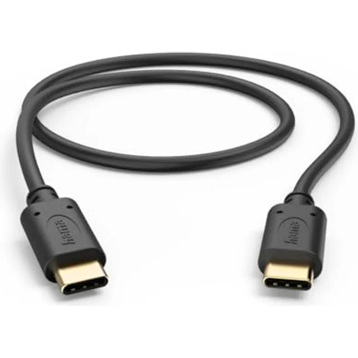 Hama Ladekabel, USB-C - USB-C, 0,5 m, Schwarz