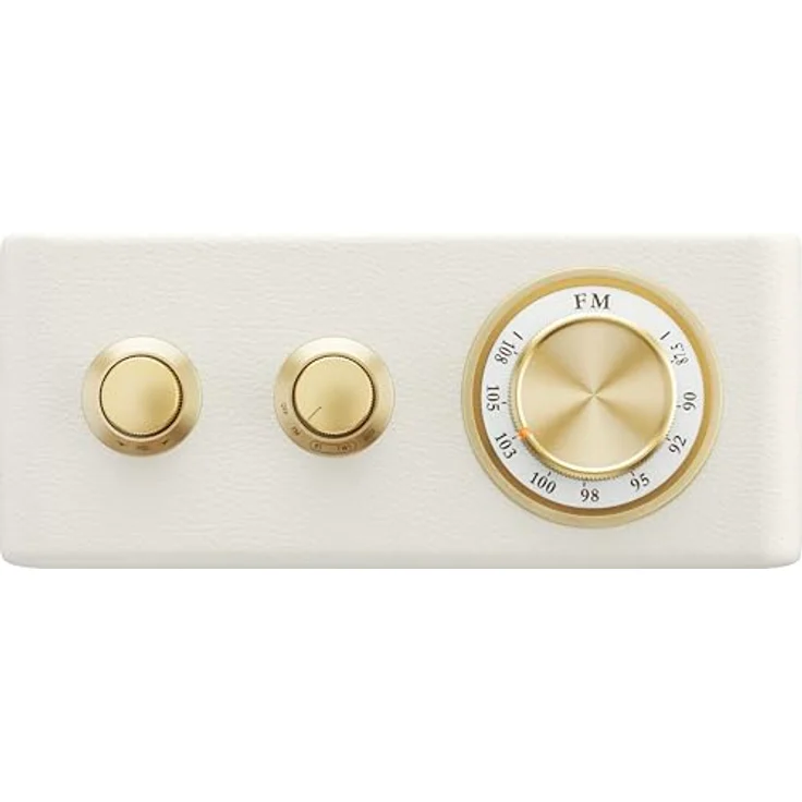 Sangean RA-101 Akku-Radio FM Bluetooth®, AUX wiederaufladbar Ivory, Gold – Bild 5