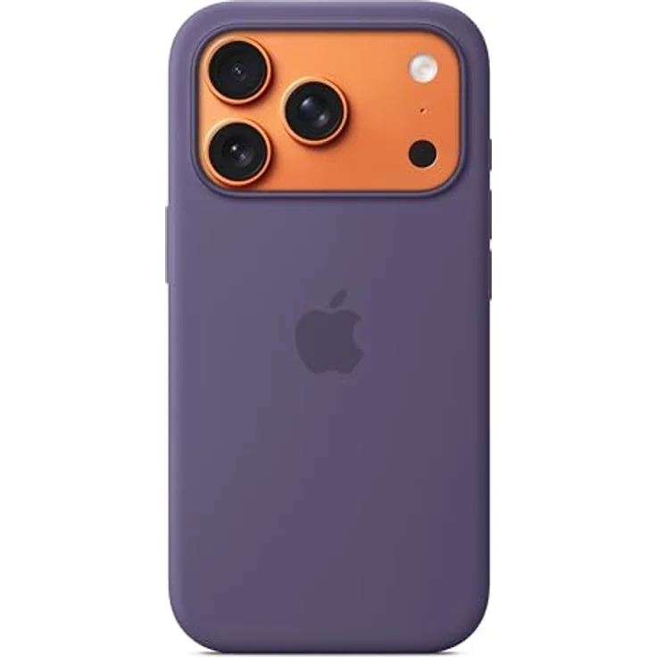 Apple iPhone 17 Pro Silikon Case mit MagSafe, Nebelviolett, 45% recyceltes Silikon, weiches Mikrofaser-Futter, kabelloses Laden – Bild 1