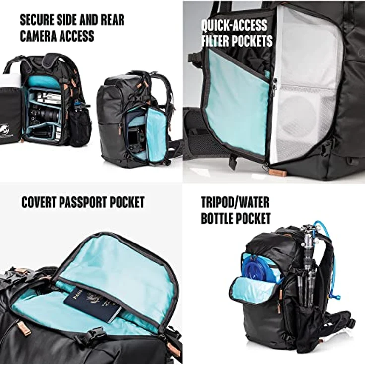 Shimoda Backpack Explore V2 25, Fotorucksack mit Core Unit Small Mirrorless, 25 l, schwarz, handgepäcktauglich – Bild 7