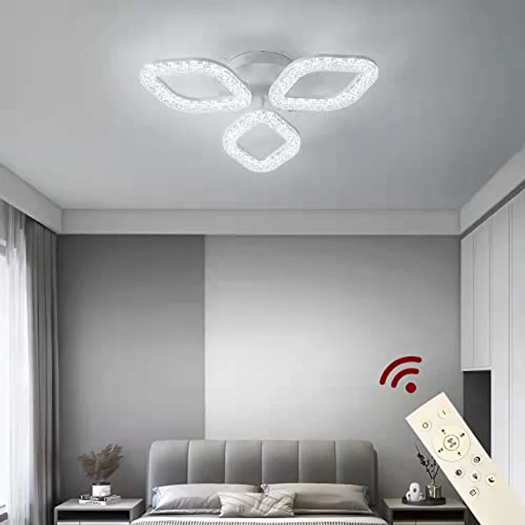 Eurotondisplay LED Deckenlampe XL DL mit Fernbedienung, dimmbar, Lichtfarbe/Helligkeit einstellbar, A+ LED, weiß – Bild 3
