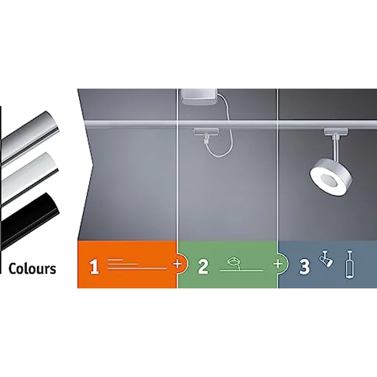Paulmann 950.86 Deckenbeleuchtung Zubehör, Metall, silber - Hochwertige Verarbeitung, einfache Installation – Bild 3