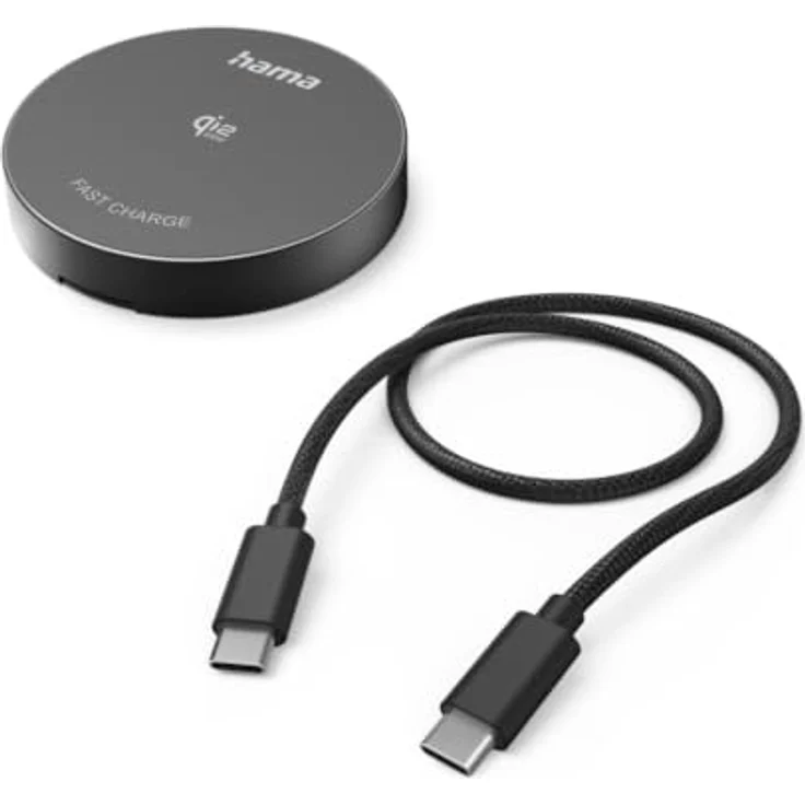 Hama Kabelloses Qi2 25W-Ladegerät, induktives Ladepad für Schnellladen, Schwarz – Bild 3