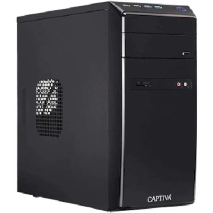 Captiva I68-902 PC i5-12400 Tower Intel® Core™ i5 16 GB DDR4-SDRAM 1000 GB SSD Schwarz (68902) Desktop-PC mit Intel i5-12400, 16 GB RAM und 1 TB SSD