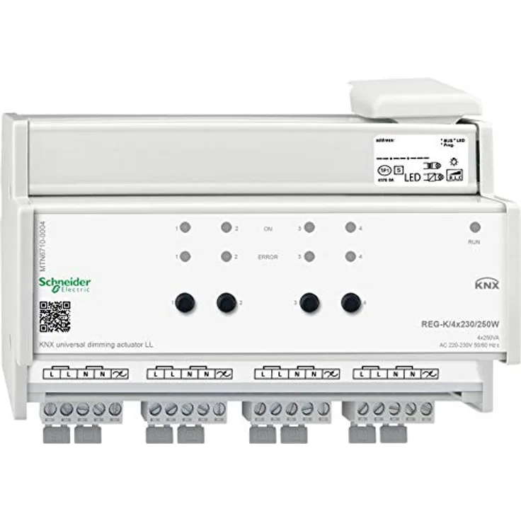 Schneider Electric KNX Universal-Dimmaktor LL REG-K-4x230-250 W MTN6710-0004 (MTN6710-0004)