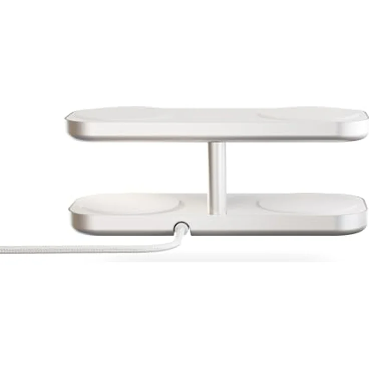 OtterBox Zens Quattro Wireless Charger Pro 4, kabelloses MagSafe und Qi2-Ladegerät (15 W) für iPhone und AirPods, inkl. 65-W-Netzteil und 1,5-m-Kabel, Weiß – Bild 4