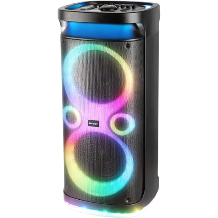 Trevi XF 3150 KB, Wireless Party Lautsprecher 130W mit Bluetooth, USB und Mikrofon, Schwarz – Bild 1