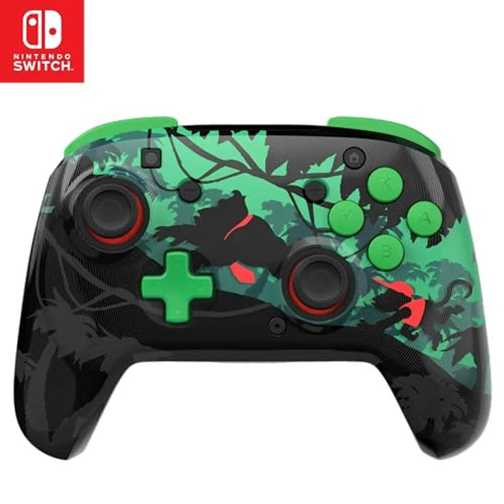 Turtle Beach Rematch Wireless Controller: Donkey Kong, offiziell lizenziert für Nintendo Switch 1 & 2, Bewegungssteuerung, kabellose Verbindung, bis zu 40 Stunden Akkulaufzeit – Bild 1