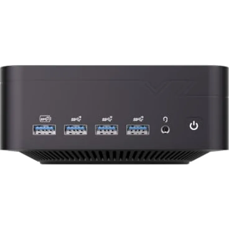 VZMORE iX9 Max Mini PC, Core Ultra 9 185H, 24 GB RAM, 1 TB SSD, V-Cooling-Technologie, Windows 11 Pro, Dual USB4, 4 Videoausgänge, ideal für Büro und Creation