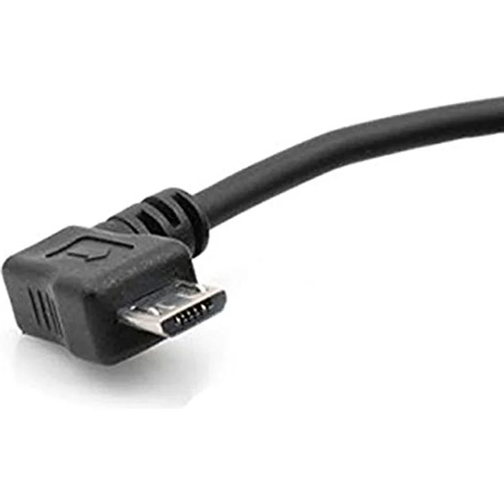 System-S USB Kabel Micro zu Typ A Stecker Winkel 10 cm – Bild 5