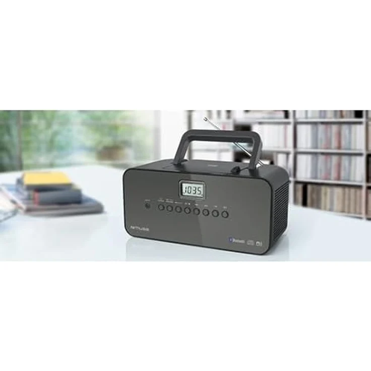 Muse M-22 BT tragbares UKW- MW-Radio mit CD-Spieler, Bluetooth – Bild 3