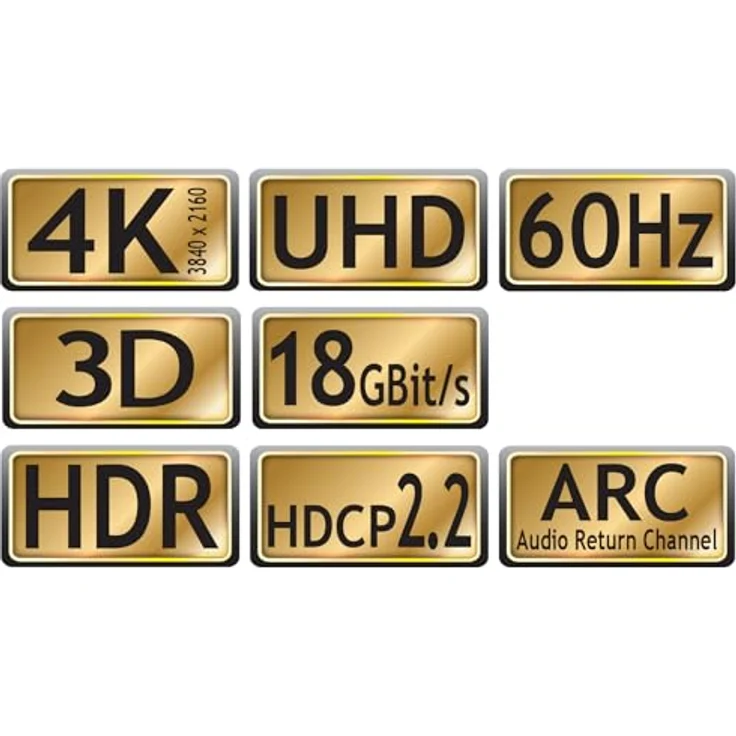 MaxTrack aktives HDMI® Glasfaser Kabel mit Ethernet C508-50ML - HDMI 2.0, 4K UHD, 4K@60Hz, 3D, HDR, HDCP 2.2, YUV 4:4:4, mit optischem Wandler, bis zu 100m Reichweite – Bild 4