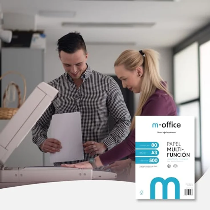 OFITURIA A3-Papier, Multifunktionspapier 80 g, Packung mit 100 Blatt, für Inkjet- und Laserdrucker, 297 x 420 mm, ideal für Büro und Zuhause – Bild 3