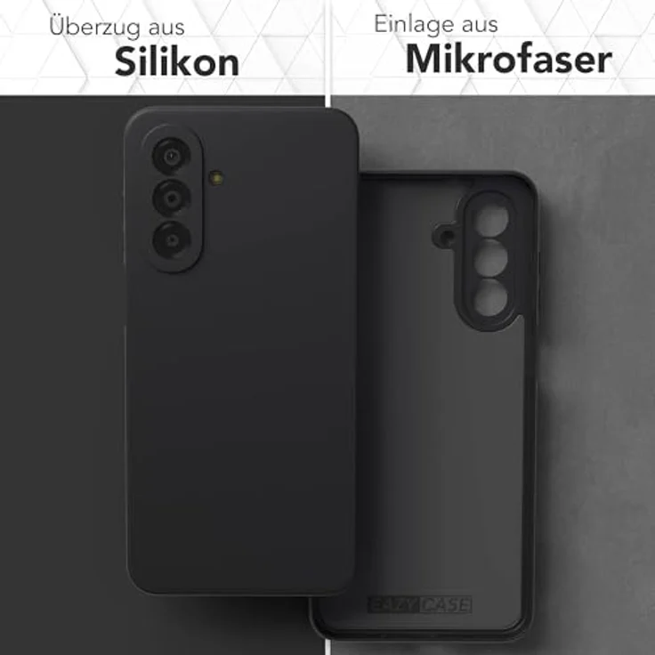 EAZY CASE Silikonhülle für Galaxy A17, Stoßfeste Schutzhülle mit Kameraschutz, Dünnes Soft Case in Mattschwarz, TPU Phone Bumper – Bild 3
