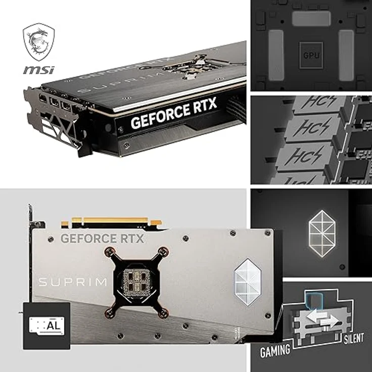 MSI GeForce RTX 4090 - 24GB GDDR6X, 2640 MHz Boost, HDMI, DisplayPort, 450W – Bild 5