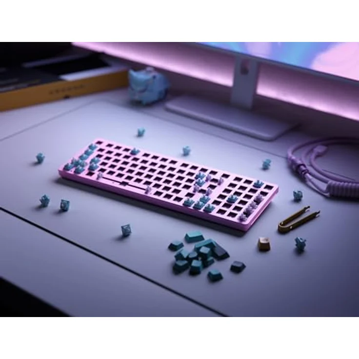 Glorious GMMK 2 Full-Size Gaming-Tastatur - Barebone, ISO-Layout, pink – Bild 4