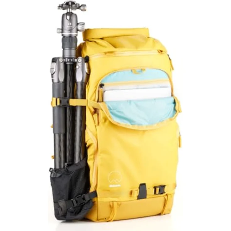 Shimoda Action X40 v2 Backpack, Fotorucksack mit 7 l Volumen, Gelb, modulares Kamerainsertsystem, erweiterbarer Rolltop-Zugang, für Laptops bis 16 Zoll – Bild 6