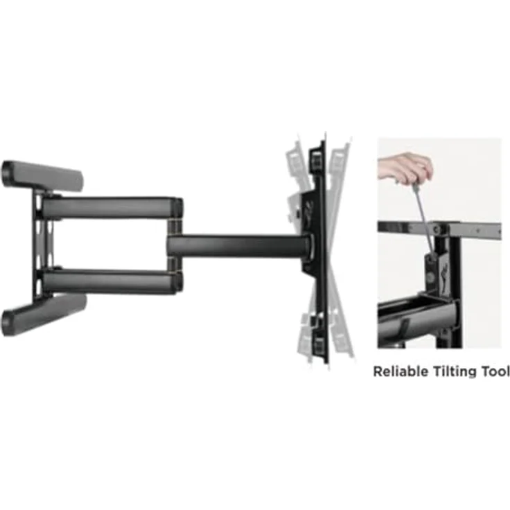 ROLINE Premium TV-Wandhalterung, hoch-flexibel, max. 70 kg, schwarz – Bild 5