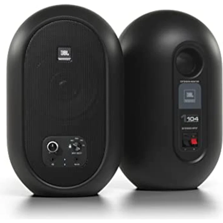 JBL 1 Serie 104 Kompakte, aktive Desktop-Referenzlautsprecher mit Bluetooth, schwarz (Paarweise verkauft) – Bild 2