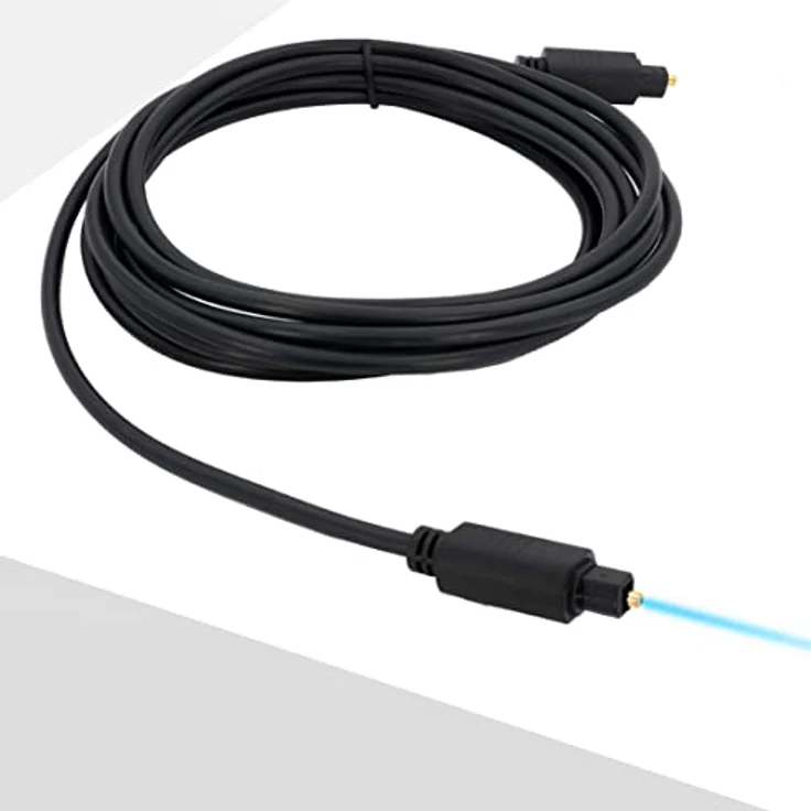 BIGtec 2m Toslink optisches Audio Kabel Lichtwellenleiter LWL 5mm – Bild 9