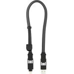 Rolling Square inCharge XL 30 cm, Ladekabel, USB/Mikro-USB/Lightning, schwarz