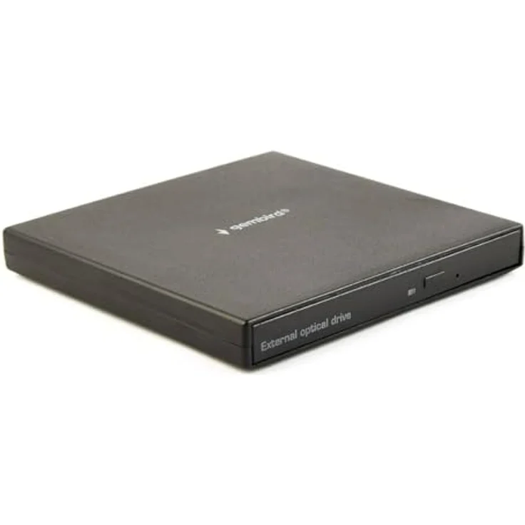 Gembird DVW EXT Slim DVD-USB-04, Externes USB 2.0 DVD/CD-Laufwerk mit 8x Lesegeschwindigkeit, Schwarz – Bild 2