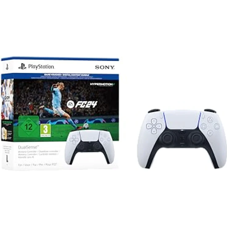 Sony DualSense Controller PS5 inkl EA Sports FC 24, Gamepad mit haptischem Feedback und adaptiven Triggern – Bild 3
