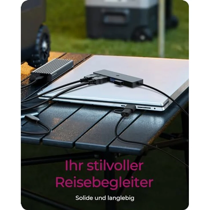 ICY BOX USB 3.0 HUB (4-in-1) mit 4X USB-A Ports, USB-Verteiler, USB-C & USB-A Anschluss, Splitter, Mehrfachstecker, IB-HUB1424-C3, in schwarz – Bild 3