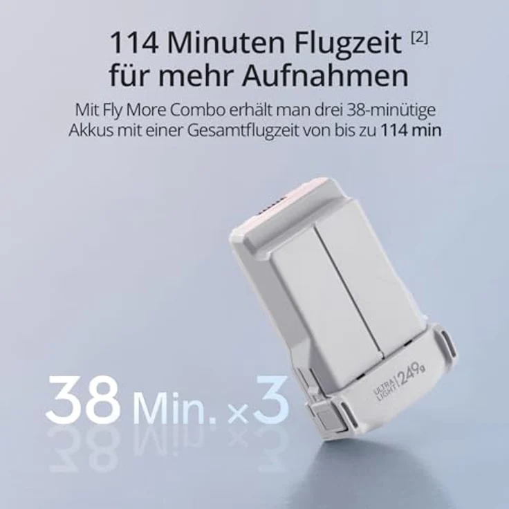 DJI Mini 3 Fly More Combo (DJI RC) - Leichte und faltbare Mini-Kameradrohne mit 4K HDR-Video, 38 min Flugzeit, echten vertikalen Aufnahmen und intelligenten Funktionen, C0 - Preisvergleich – Bild 4