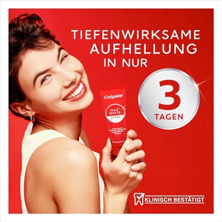 Colgate Max White Ultra Freshness Pearls Zahnpasta 50ml | Tiefenwirksame Aufhellung, langanhaltende Frische und sanft zum Zahnschmelz – Bild 2