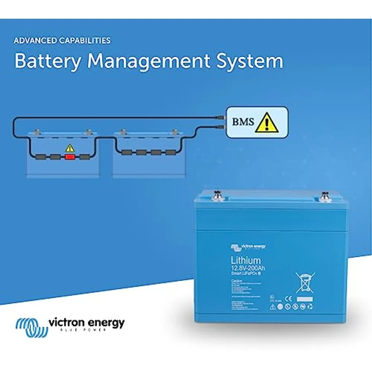 Victron Energy LiFePO4 12,8V/200Ah Smart Batterie, 2560Wh, Bluetooth, leicht und langlebig – Bild 4