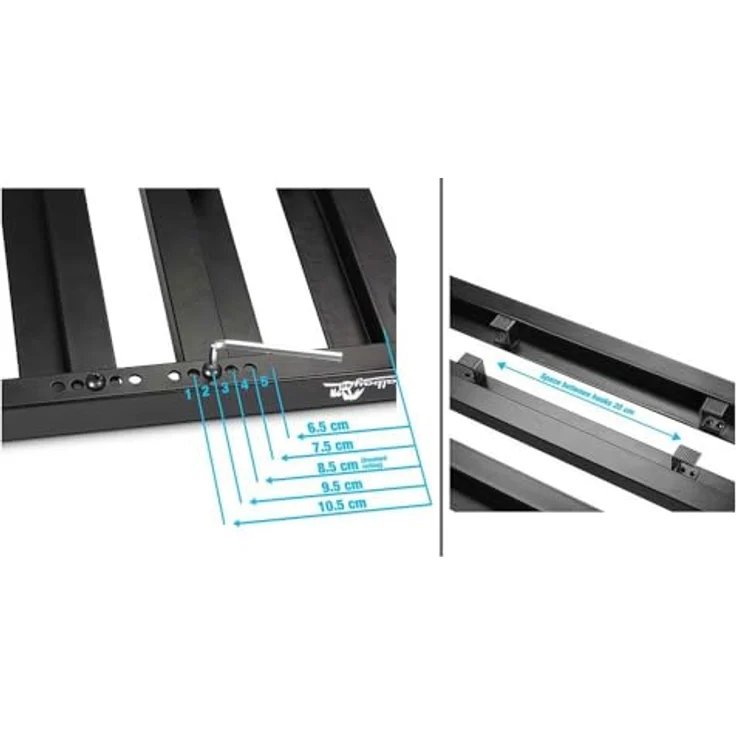Palmer MI PPEDALBAY60 Variables Pedalboard mit gepolsterter Tragetasche 60 cm – Bild 4