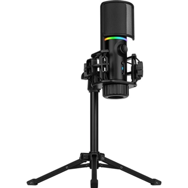 Streamplify MIC RGB Mikrofon, USB-A, schwarz - inkl. Dreifuß – Bild 4
