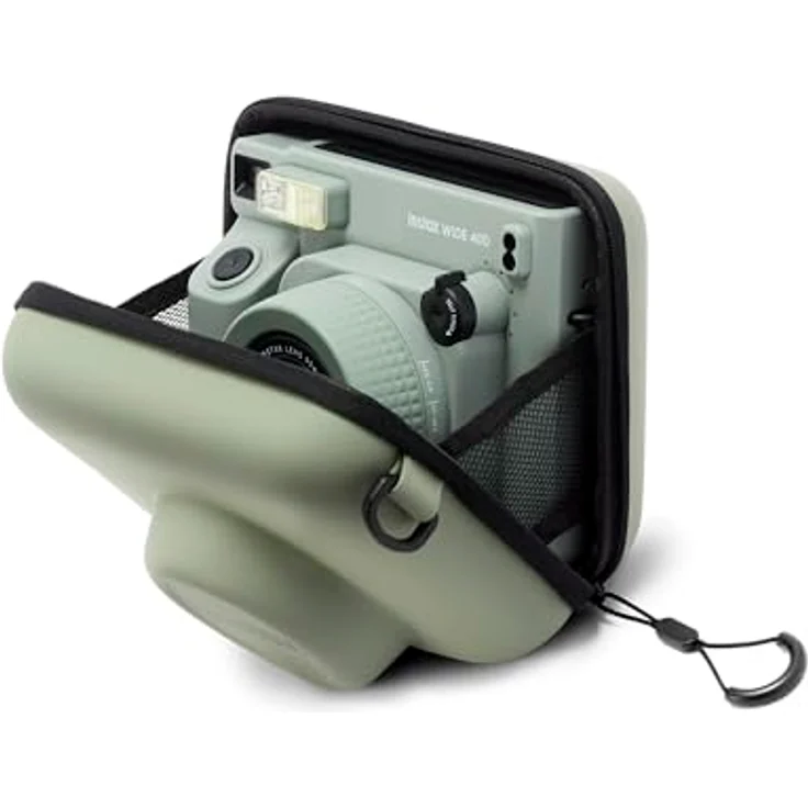 INSTAX WIDE 400 Camera Case green, Original Tasche mit innerem Pufferfutter – Bild 4