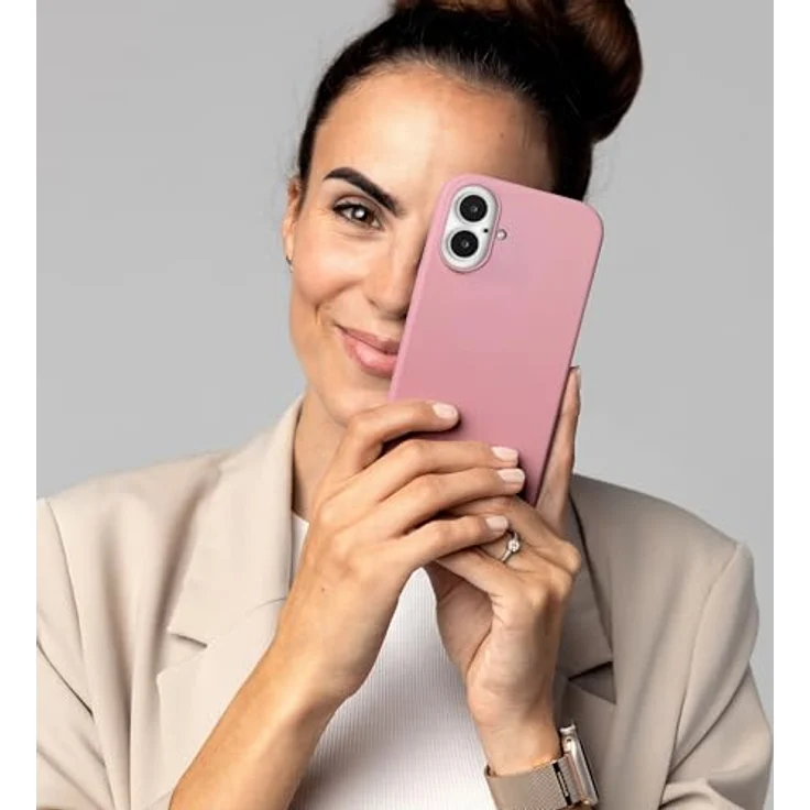 VONMÄHLEN Weiche Silikonhülle für iPhone, aus 69% recycelten Materialien, kompatibel mit Mag-Safe, Mikrofaserfutter und Kamera-Displayschutz – Bild 3