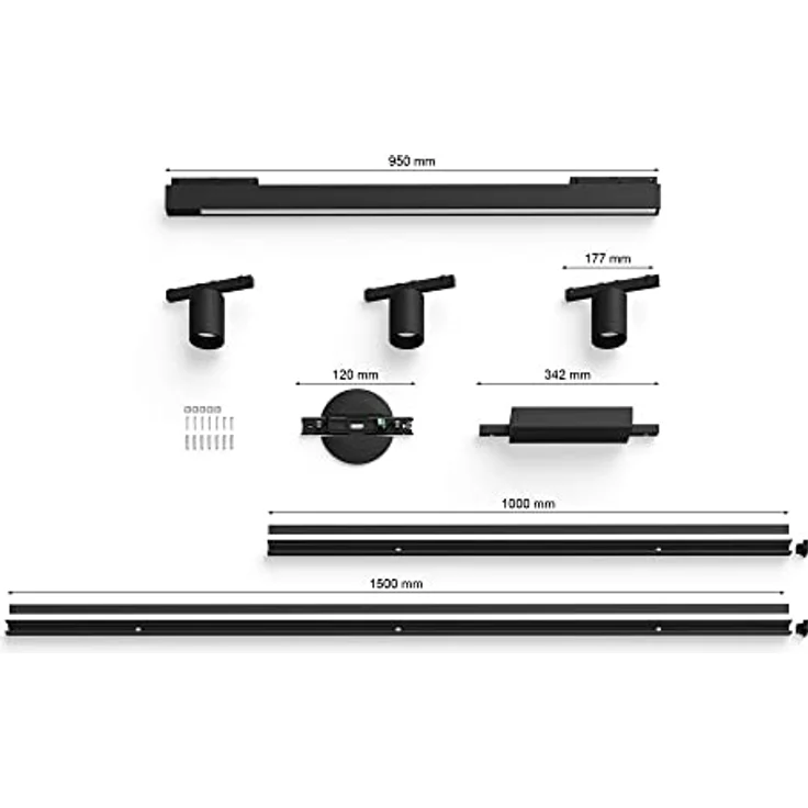 Philips Hue White & Color Amb. Perifo Set, 3-er Spot & Lightbar, dimmbar, 16 Mio. Farben, steuerbar via App, kompatibel mit Amazon Alexa, Apple HomeKit & Google Assistant, schwarz – Bild 4