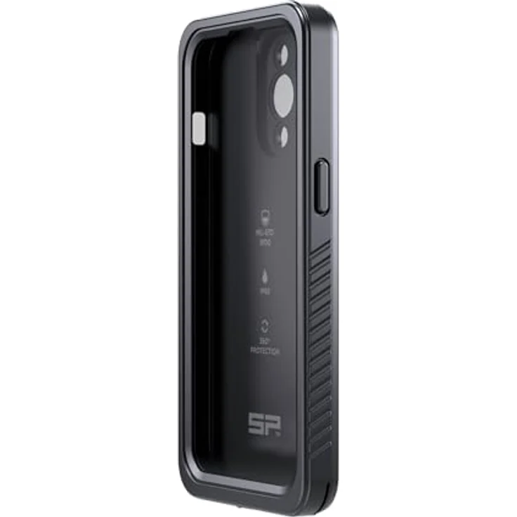 SP CONNECT Phone Case Xtreme kompatibel mit iPhone 13 Pro, Militärstandards zertifiziert, magnetische Befestigung, kabelloses Aufladen, wasserdicht (Schwarz) – Bild 4