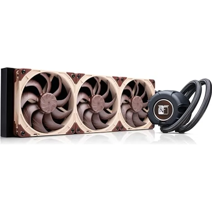 Noctua NL-LC1-42, AiO-Wasserkühlung mit 420mm Radiator und 3x 140mm PWM-Lüftern, kompatibel mit Intel 1954, 1851, 1700 und AMD AM5, AM4