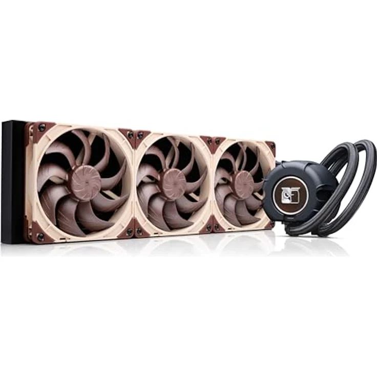 Noctua NL-LC1-42, AiO-Wasserkühlung mit 420mm Radiator und 3x 140mm PWM-Lüftern, kompatibel mit Intel 1954, 1851, 1700 und AMD AM5, AM4 – Bild 1
