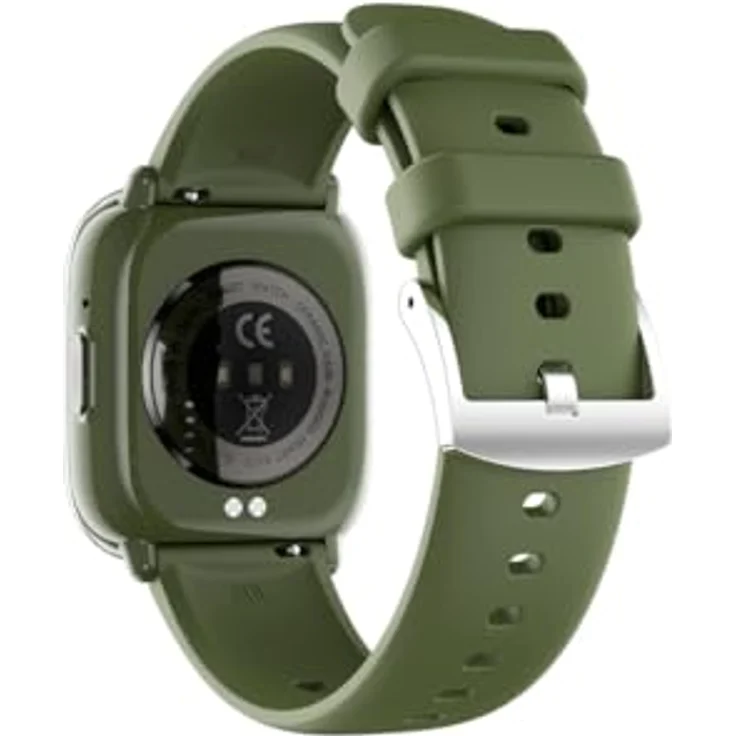 myPhone Watch Pastel silver/greenwood, Smartwatch mit Gesundheitsüberwachung und Bluetooth-Anrufen, Dunkelgrün – Bild 4