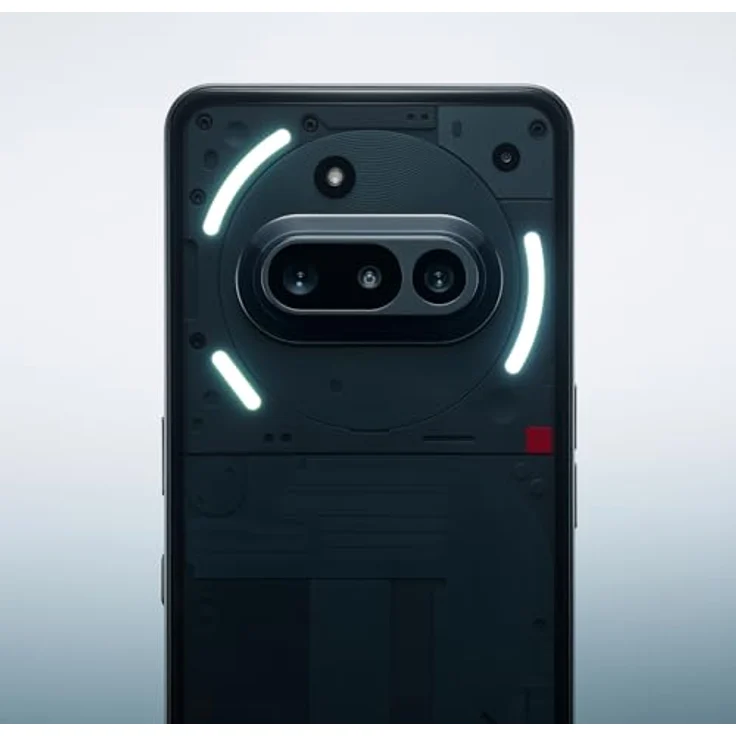 Nothing Phone (3a) 128 GB - Smartphone mit 32-MP-Frontkamera, 30-facher Ultra-Zoom, 50 W Schnellladefunktion und 6,77 Zoll Flexibles FHD+ AMOLED-Display - Schwarz – Bild 4