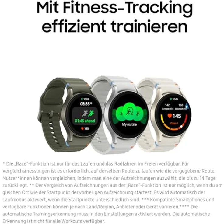 Samsung Galaxy Watch 7 Smartwatch, Fitness-Uhr, Aktivitätstracker, 44mm, Bluetooth, Silver – Bild 7