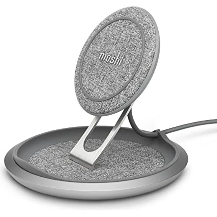 Moshi Lounge Q Indoor (15 W), Wireless Charger, Grau