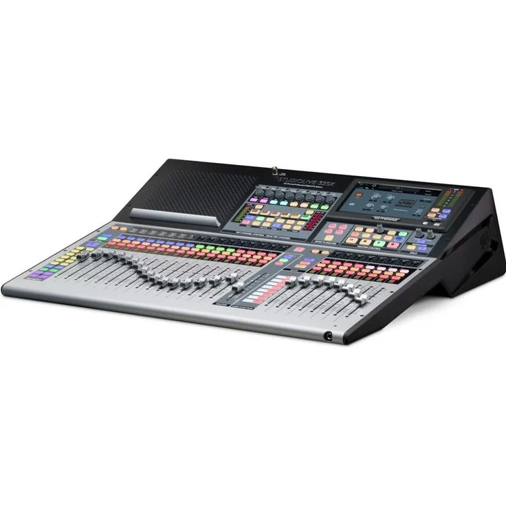 PreSonus StudioLive 32SX, 32-Kanal Digitalmischer mit FLEX DSP Dual-Core-Engine, 40 Mix-Kanälen, 32 XMAX Mikrofonvorverstärkern, Grau, Schwarz
