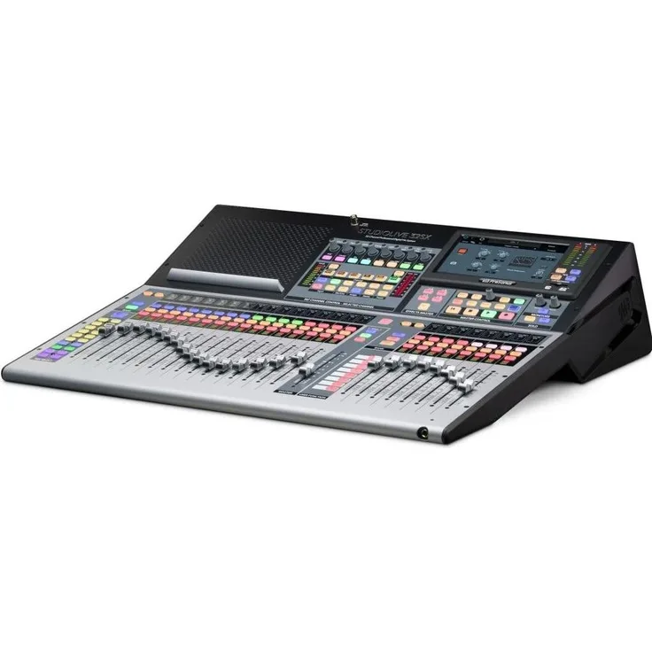 PreSonus StudioLive 32SX, 32-Kanal Digitalmischer mit FLEX DSP Dual-Core-Engine, 40 Mix-Kanälen, 32 XMAX Mikrofonvorverstärkern, Grau, Schwarz